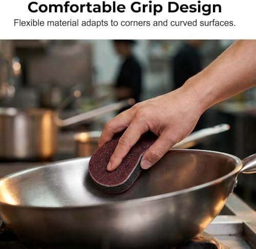 Magic Cleaning Sponges Eraser, 2026 New Non-Scratch Dual-Sided Sponges, Multi-Functional Non Scratch Scrub Sponge for Kitchen Bathroom Wall Floor Sink Tub Stain Removal (5pcs) - color: 5pcs