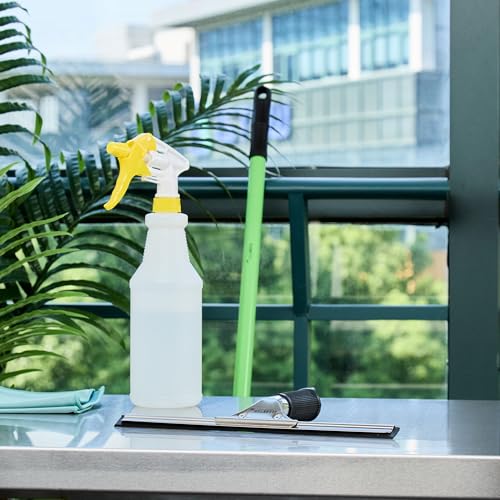 Restaurantware-Clean Tek Professional 11.81 Inch Window Squeegee, 1 Cleaning Squeegee with Rubber Blade - No-Slip Handle, Clean Mirror Or Car Windshield, Stainless Steel Wiper for Glass Door - size: 11 3/4", style: Stainless Steel, with Black Rubber Grip