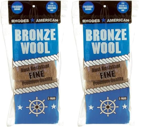 Homax Fine Grade Bronze Wool, 3 pad (033873123002) (Pack of 2) - size: 3 Pad (Pack of 2)