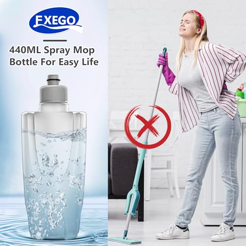Spray Wet Mops with 3 Pads 2 Refillable Bottles for Hardwood Floor Cleaning