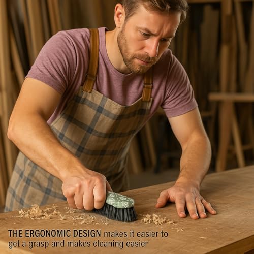 2-Pack Heavy Duty Scrub Brushes for Kitchen & Bathroom – Ergonomic Handheld Cleaning Brush with Printed Design – Medium Bristles for Tile, Grout, Sink, and Tub - color: Green