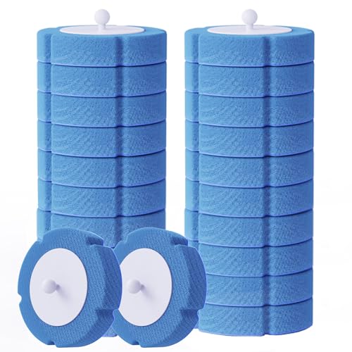 Disposable Toilet Brush Refills 20 PCS Blue(20 Refills, Blue) - size: 20 Refills