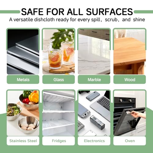 Swedish Dishcloths for Kitchen, 6 Pack, Reusable Paper Towels Washable, Super Absorbent Dish Drying Rags, Fast Dry Non-Scratch Cloths for Washing Dishes, Biodegradable - color: Fruits-6pcs