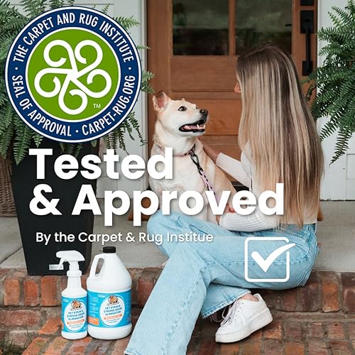 FurryFreshness Extra Strength Cat or Dog Pee Stain & Permanent Odor Remover + Smell Eliminator -Removes Stains From Pets & Kids Including Urine or Blood- Lifts Old Carpet Stains- (2 Pack) - size: 32 Ounce (Pack of 2)