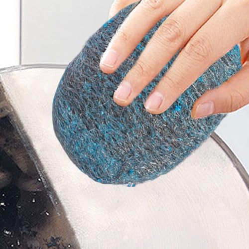 Metal Scrub | Effective Steel Soap Scrubber | 10X Abrasive Reusable Multi-Purpose Brush for Grime Sink Pans Hygiene Stovetops Pots Skillets Stubborn Grease