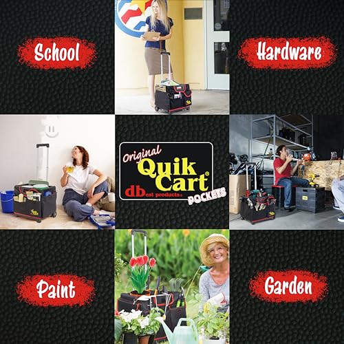 dbest Products Quik Cart Pockets Bundle Sport Rolling Crate - color: Black, style: Sport Bundle