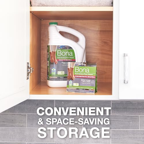 Bona Multi-Surface Floor Cleaner Concentrate - 1 fl oz - 4-Pack - Residue-Free Floor Cleaning Solution for Bona Spray Mop and Spray Bottle Refill - For Stone, Tile, Laminate, and Vinyl Floors - size: 1 Fl Oz (Pack of 4)