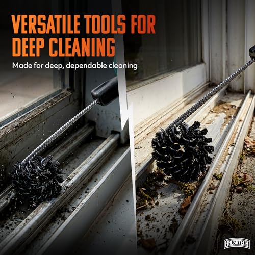 Brushtech Sliding Window and Shower Door Track Cleaner