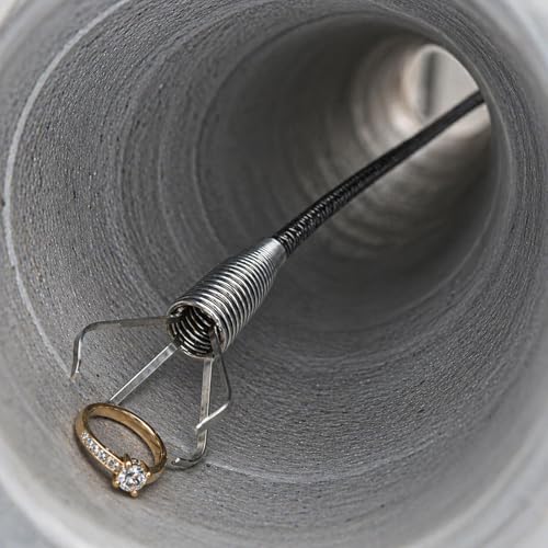 61 Inch Sink Drain Grabber, Flexible Claw Pickup Tool for Narrow Spaces, Hair and Small Item Retrieval - style: 61 in.