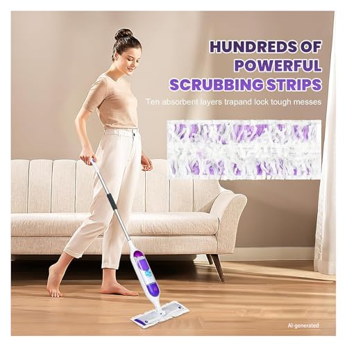 60 Pack Disposable Pads Refills Compatible with Swiffer Power Mop, for Swiffer Power Mop Refill, for All Floor Cleaning, Unscented & Thickened Pads - size: 60 PowerMop Pads