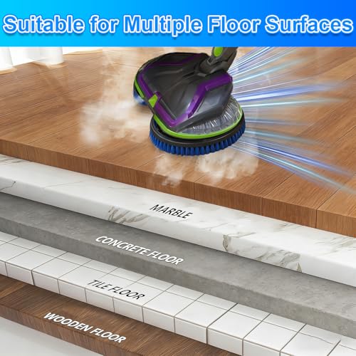 2 Pcs Upgraded Mop Pad Brush Replacement for Bissell Spinwave Steam Mop 20393, 20399, 23159, 23157, 3897A, 2124, 3712, 2039A, 2315 Professional Cleaning and Polishing Deep Cleaning Hard Floors (Blue) - size: 2 Pcs Brushes