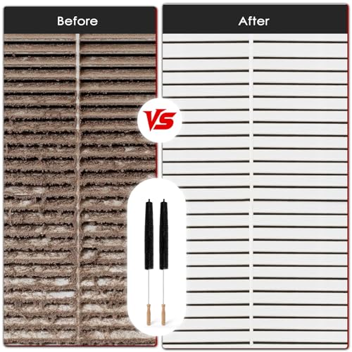Dryer Vent Cleaner Kit, 2 Pack Dryer Lint Brush, 30 Inch Long Flexible Lint Remover, Refrigerator Coil Cleaning Brush, Home Essentials (Short-Style) - size: Short-style