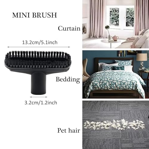 Alrens 1 1/4" Shop Vacuum Cleaner Attachments Brushes for Vac Accessories 1/4 inch 1 3/8 inch, Set of 8 - size: vacuum brush kit 8 pack