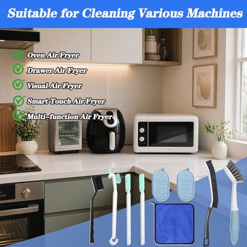 Air Fryer Cleaning Tools Kits, 9-Piece Airfryer Cleaner Brush Set, Air Fryer Accessories