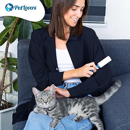 PetLovers Extra Sticky Lint Roller Mega Value Set for Pet Hair Removal and Clothes, Dog and Cat Lint Remover (Blue, 4 Pack Mini) - size: 4 Pack Mini