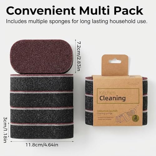 Magic Cleaning Sponges Eraser, 2026 New Non-Scratch Dual-Sided Sponges, Multi-Functional Non Scratch Scrub Sponge for Kitchen Bathroom Wall Floor Sink Tub Stain Removal (10pcs) - color: 10pcs