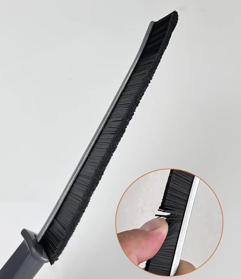2Pcs Hard Bristle Crevice Cleaning Brush, Multifunctional Gap Cleaning Brush, Bristles for Kitchen Sinks, Window, Tub, Shower, Toilet, Gap Cleaning Brush Thin Brush Grout Cleaner Brush