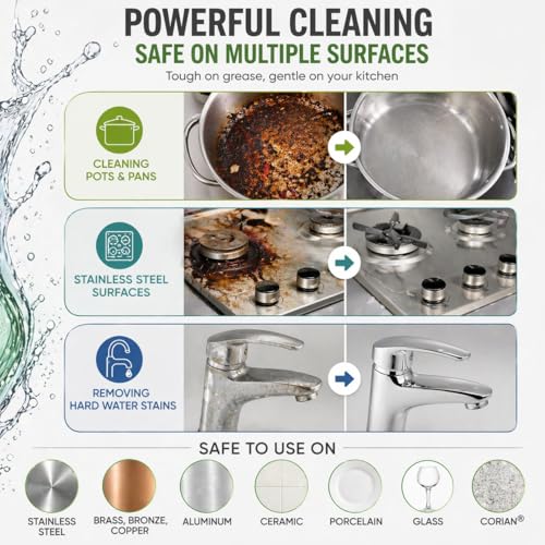 R&C Store Essentials Home Cleaning Bundle Kit, Includes Multi-Purpose More Spray and Foam Cleaner 25.4 oz + 2 Dual Scrub Sponges, Kitchen & Bathroom Cleaning Set - size: 25.4 Fl Oz (Pack of 1)