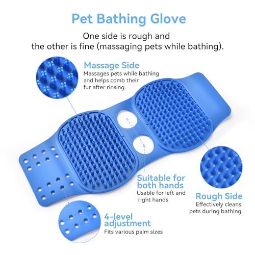 AstraLoom Pet Hair Removal Glove for Cats & Dogs,Reusable Electrostatic Pet Hair Remover Tool for Furniture, Carpet, Clothing, Car Seat (1PCS)