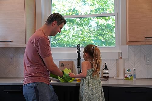 If You Care Sponge Cloths – 5 Count – 100% Natural Cleaning Rags for Kitchen, Bathroom, Home Countertop Surfaces – Absorbent, Reusable, Machine Washable, Compostable (Pack of 3) - size: 3 Pack