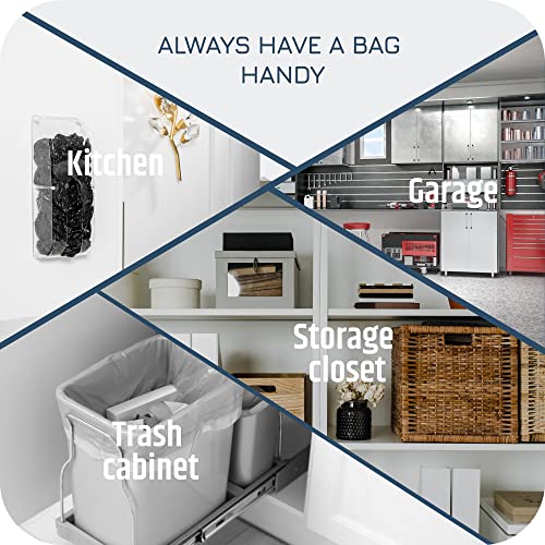 Manterio Wall Mount Plastic Bag Organizer | Durable Plastic Grocery Bag Saver | Smudge Proof, Fingerprint Resistant (Acrylic) - color: Acrylic