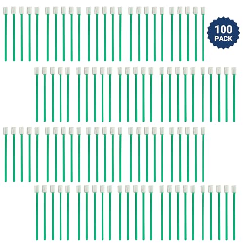Evaclean Swilly Original Disposable Crevice Brushes - 100 Pack - Versatile Cleaning Tool for Tight Spaces, Window Tracks, Keyboards, Car Vents, and Household Use (Green) - color: Green