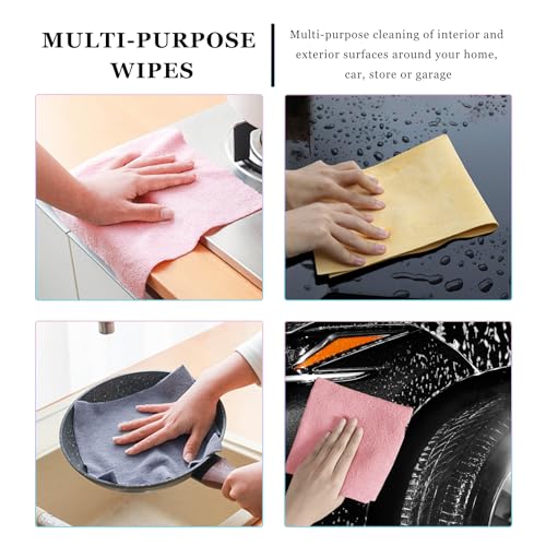 50PCS Microfiber Towel Roll, 12×11.6 inch Washable Tear Away Cleaning Cloth, Reusable Ultra Absorbent Rags Scratch Free Quick Drying Towel Roll, Lint-Free Cloth for Car (Black) - color: Black