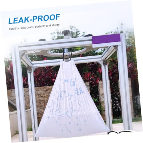 Thickened Portable Refuse Bags 69pcs 50x55cm Drawstring Garbage Bags for Kitchen Trash Cans to 37cm Diameter Household Rubbish Holder High Tenacity