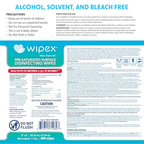 Wipex Gym Wipes Dispenser and Disinfecting Gym Wipes Refills Bundle, (1) White Wall Mounted Dispenser and EPA Registered (2) 800ct Gym Equipment Cleaner, Safely Kill Viruses and Bacteria in 15 Seconds - size: Bundle: 2 Refills + Plastic Wall Dispenser