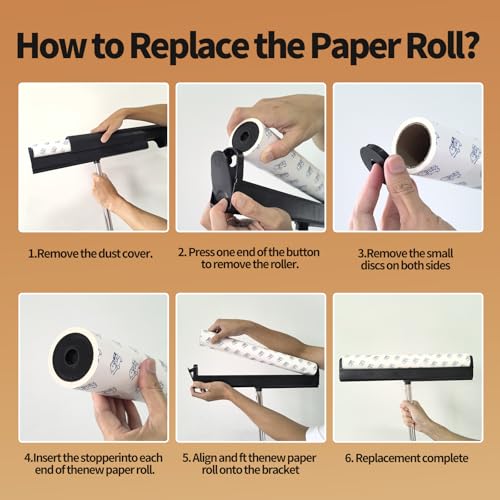 Large Lint Rollers for Carpet, 15.74 in Extra Sticky Rollers for Floor with 4 Extendable Handle, Long Handle Sticky Mop for Cleaning Carpet, Car, Clothes,Dog and Cat Pet Hair Remover with 360 Sheets