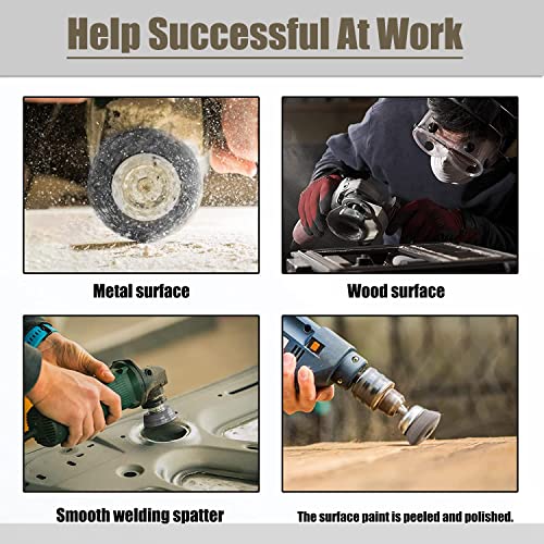 9 Pcs Wire Brush Wheel for Drill, Wire Brush for Drill 1-Inch Crimped End Wire Brushes 1/4" Hex Shank for Paint-Surface and Small Spaces - style: 9 Pcs wire end brush