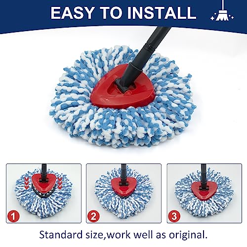 Spin Mop Replacement Head Base Compatible with Ocedar RinseClean 2 Tank System Only Spin Mop Heads Base Replacement for O Cedar Mop Replace Head, Rotating Mop Base for EasyWring RinseClean Spin Mop - color: Mop Base-2 Tank Rinseclean System