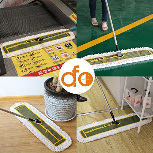 OFO 36inch Industrial Commercial Dust Mop 2 Sets //Heavy Duty Dust Mop // 63inch Length Stainless Steel Handle //Easily Clean Large Area Factory,Shopping Mall,Garage - style: 36 Inch