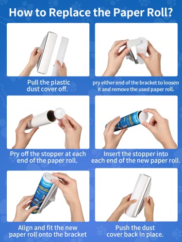 Large Lint Rollers for Carpet: Sticky Rollers for Floor DELOMO 9.45 in with 3 Extendable Handle, Long Handle Sticky Mop for Cleaning Carpets, Cars, Bedding, Couches, and Pet Hair - for Pet Homes - size: A: 1 Roller + 4 Refills (Wide: 9.45 in)