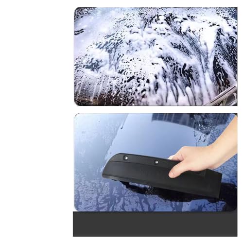 Car Window Squeegee with Silicone Blade Compact Auto Water Blade Moisture Wiper Side Mirror Squeegee for Car Windows Windshield Rearview Mirror Morning Dew Condensation Rainy Foggy Weather