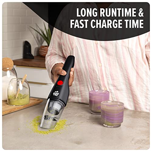 Dirt Devil Grab and Go+ 8V Cordless Handheld Vacuum Cleaner, Powerful Suction, Lightweight, Includes 2-in-1 Tool and Charging Stand with Tool Storage, Portable Vacuum Cleaner