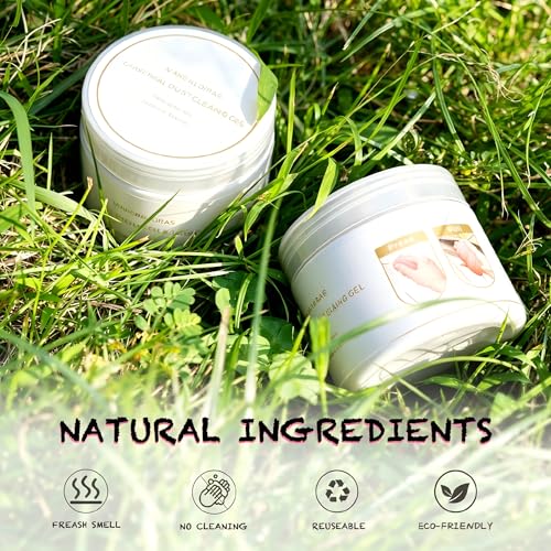 Cleaning Gel for Car Cleaner Cleaning Kit Automotive Air Vent Dust Cleaning Slime for Auto Cleaning Putty Universal Dust Car Accessories Car Interior Cleaner Keyboard Cleaning Laptop White | Automotive Air Vent Dust Cleaning, Universal Dust Cleaner, Car I
