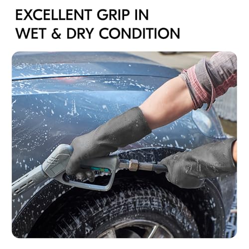 Vgo... Men's Work Gloves,Abrasion & Tear Resistant,for Construction, Cement, Sewage, Drain Cleaning & Rough Tasks(TP1117) - size: Large(Pack of 1)
