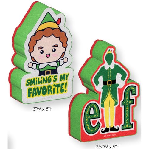 Spoontiques Elf Premium Sponge Set - 2-Pack Multi-Purpose Cleaning Sponges - Dual-Sided Non-Scratch Scrub & Absorbent Wipe - Durable, Reusable, Odor-Resistant for Daily Use