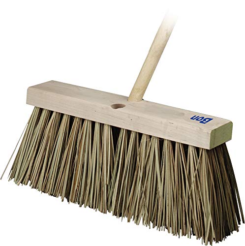 Bon 12-275 16-Inch Heavy Duty Palmyra Bristle Street Broom with 5-Feet Tapered Handle