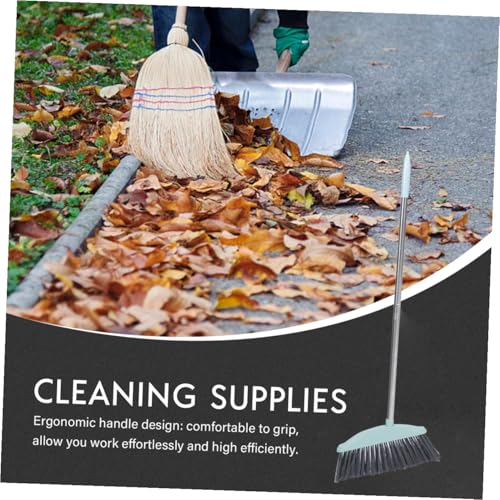 Healifty Floor Cleaning Broom Outdoor Indoor Handle Broom Angle Brooms Pet Hair Broom for Home Kitchen Garage Lobby Shop Office Courtyard Floor Cleaning