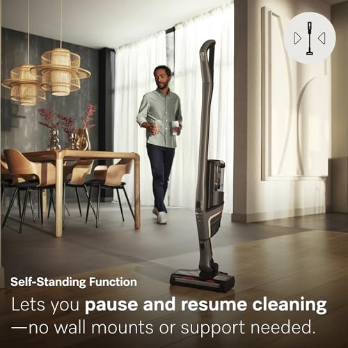 Miele Triflex HX2 Pro Self-Standing Cordless Stick Vacuum Cleaner, 120 min runtime, Infinity Grey PearlFinish / Rose Gold