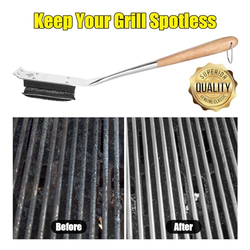 XUDAKAIXIN BBQ Replaceable Scraper Cleaning Head, Durable for Cast Iron or Stainless-Steel Grates, Barbecue Cleaner (Only Replaceable Cleaning Head No Grill Brush) - style: XUDAKAIXIN Replacement Head