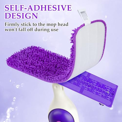 Microfiber Mop Pads for Swiffer PowerMop: Papclean Wet Dry Mopping Pads Refill - 6 Pcs Reusable Cloths for 13" -15" Power Mop Wood Multi-Surface Floor Cleaning - size: 6 Pack