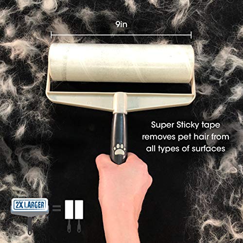 Spotty Supersize Extra Sticky, Adhesive Lint Roller Refill, Pet Cat & Dog Hair Remover for Clothes and Furniture, 60 Sheet ct - size: (Pack of 1)