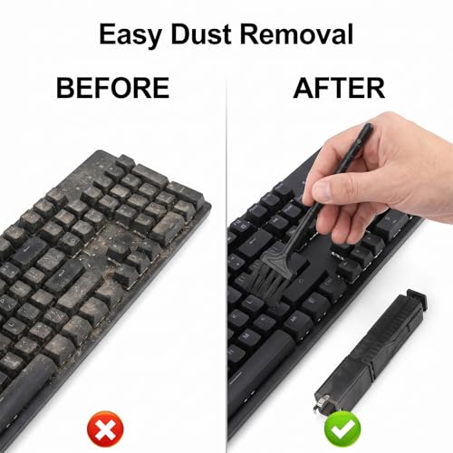2-in-1 Keycap Puller and Switch Puller with 4-Claw Grip Keyboard Key Remover Key Cap Removal Tool with Cleaning Brushes for Mechanical Gaming Keyboard