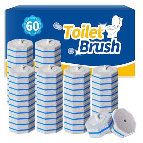 60PCS Toilet Wand Refills Compatible with Clorox Toilet Wand. Disposable Toilet Brush Refills. Bathroom Cleaning. Disposable Toilet Bowl. High-Density Disposable Toilet Brush Scrubber - style: 60 refflls(Without handle)