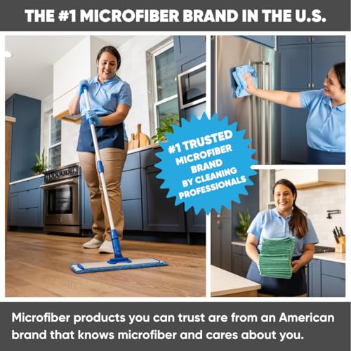 Microfiber Wholesale 18" Absorbent Microfiber Wet Mop Pad - Reusable, Machine Washable, Refills (2 Pack) - size: 18 inch 2 Pack