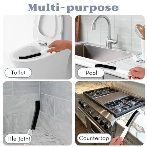Crevice Cleaning Brush, 3Pcs Multifunctional Gap Brush for Home, Kitchen, Bathroom, Window Track