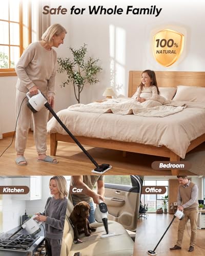 Saker EverSteam Instant-Heat Steam Cleaner for Home,15s Heat-up Handheld Steam Cleaner with Mop Attachment, Lightweight Portable Continuous Refill Steamer for Deep Cleaning of Floor, Car and Kitchen - size: 15s Instant-heat Steam Cleaner with Mop Attachme